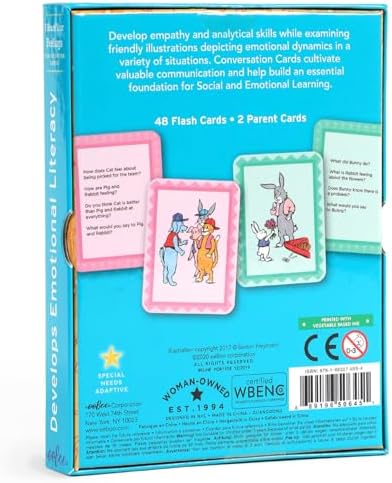 eeBoo: I Heard Your Feelings - 48 Conversation Flashcards, Develops Empathy Through Friendly Illustrations of Emotional Situations, Develop Social and Emotional Intelligence, for Ages 3 and up - Image 3