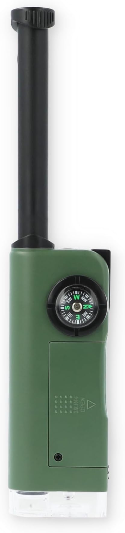 Carson X-Scope Kids 7 Function Multi Purpose Optical Pocket Tool with 30x Microscope, 8x Telescope, 9x Fold-Out Magnifier, Flashlight, Signal Whistle, Directional Compass and Digital Clock (CP-11) - Image 11