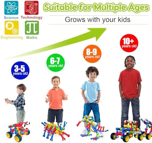 Qirptey Kids STEM Building Toys for 3 4 5 6 7 8+ Year Old Boy Birthday Gift - Image 2