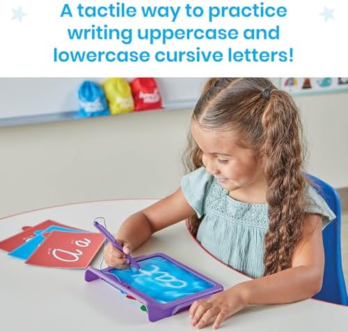 hand2mind Cursive Letter Tracing Sensory Pad, Tracing Board, Ages 3+ - Image 3