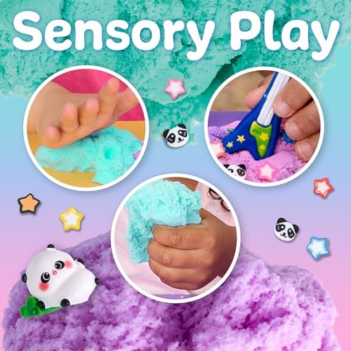 Creativity for Kids Sensory Minis Panda Kit | Cloud Clay Sensory Toy for Toddlers | Squish, Scoop & Discover Panda Surprise Pieces | Mess-Free, Screen-Free Travel Activity for Kids (Ages 3+) - Image 5