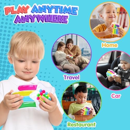 2 PCS Color Sorting Sensory Toys for Toddlers: Quiet Calming Travel Roadtrip Toys for Kids - Color Matching Game for Preschool Learning Activities - Classroom Prizes Toddlers Travel Essentials - Image 4
