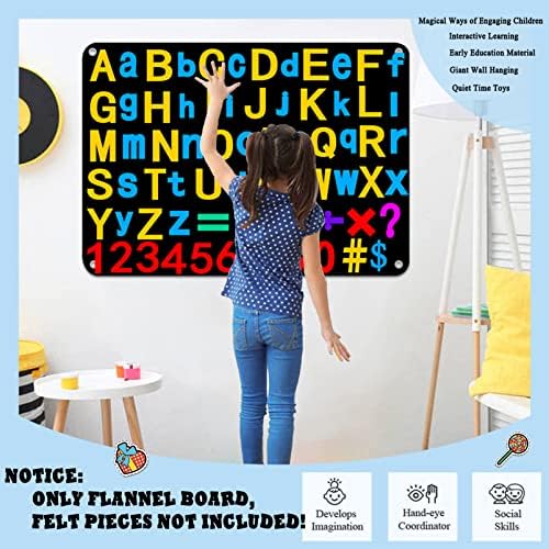 Craftstory 3.5 Feet Flannel-Board for Toddlers Preschool as Kids Felt Stories Activities Play Kits Wall-Hanging Birthday Gifts (Black) - Image 3