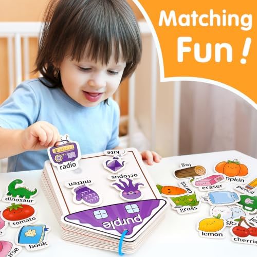 Montessori Busy Book Color Sorting Toys for Toddlers 2-3 Years - Image 2