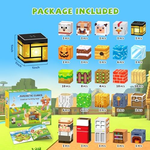 Magnetic Blocks,Birthday Gift Toys for 3 4 5 6 7 8 Year Old Boys & Girls, - Image 2