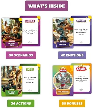 Emotions & Feelings Rumble Cards, SEL Therapy & Social Skills Game for Kids - Image 2