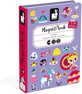 Janod MagnetiBook 63 pc Magnetic Princess Costumes Dress Up Game - Ages 3+ - J02725 - Image 4