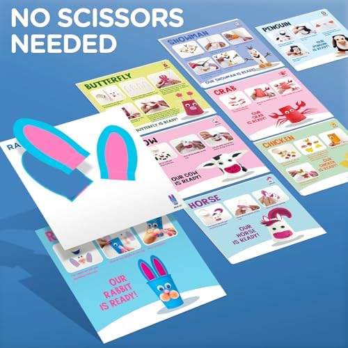Arts and Crafts for Toddlers & Kids Ages 3-5 – Paper Cup Craft Kit, 8 Animal Projects – Fun Preschool Activity for Girls & Boys - Image 3