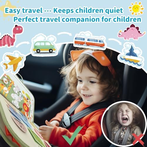 Aurasys Toddler Busy Board Montessori Travel Toy - Image 2