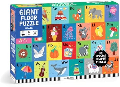 Mudpuppy - My ABCs 52 Piece Giant Floor Puzzle for Kids by Mudpuppy