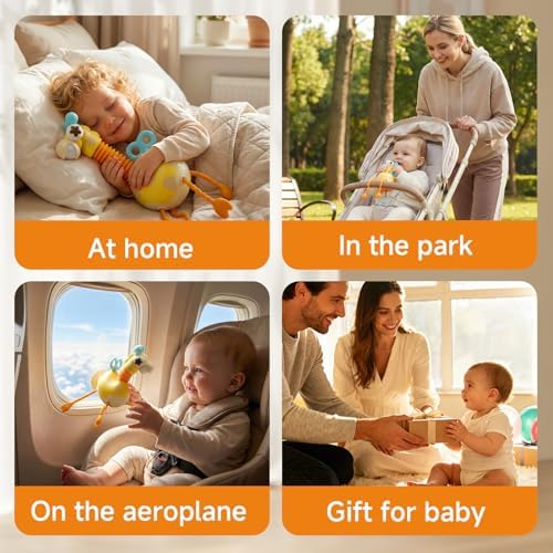 Giraffe Sensory Travel Toy for Children 18 Months+, Stroller Toy - Image 4