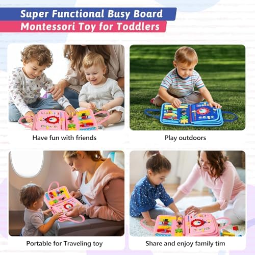 Toddler Busy Board Montessori Toys, Sensory Busy Book for 3 4 5 6Year Old - Image 5
