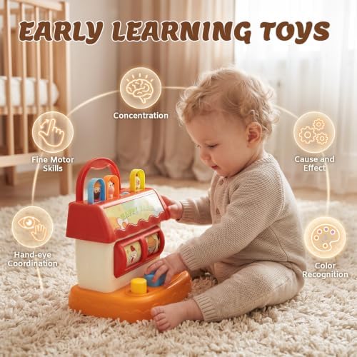 Montessori Baby Toys for 18Months, Interactive Pop Farm Animal Up Toys - Image 3
