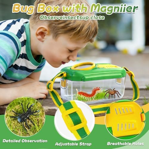 YongnKids 28 Pcs Bug Catcher for Kids with Butterfly Net for Kid Age 3 4-8 - Image 4