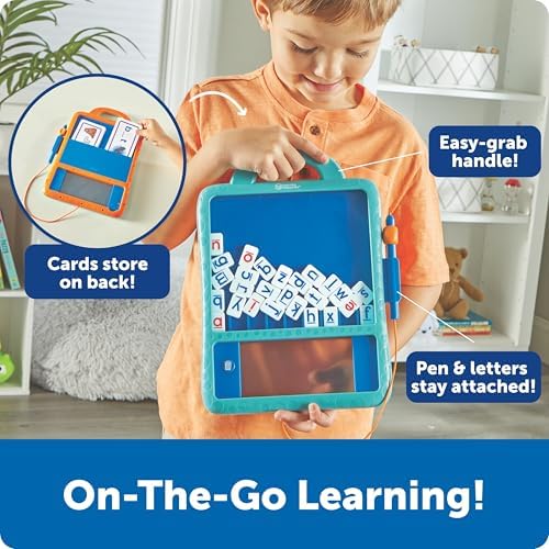 Learning Resources Skill Builders Magnetic Word Builder, Learn to Read, Phonetic Alphabet, Puzzle Board, ABC Kids Games, Sensory Board For Kids, Fine Motor Skills, Birthday Gift - Image 5