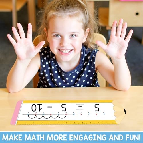 Number Line Dry Erase Boards Cards, 26 Pack 4x14 Pencil Theme - Image 4