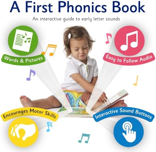 LEARNING BUGS My Big Phonics Sound Book – 260 Words to Learn Letter Sound, Preschool & Kindergarten Learn to Read for 3 Year olds, Perfect Toy and Gift for Toddlers Ages 2+ - Image 5
