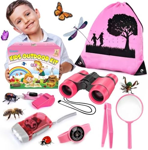 Kids Explorer Kit & Bug Catcher Kit, 7 Pcs Kids Outdoor Exploration Set by YOPINSAND