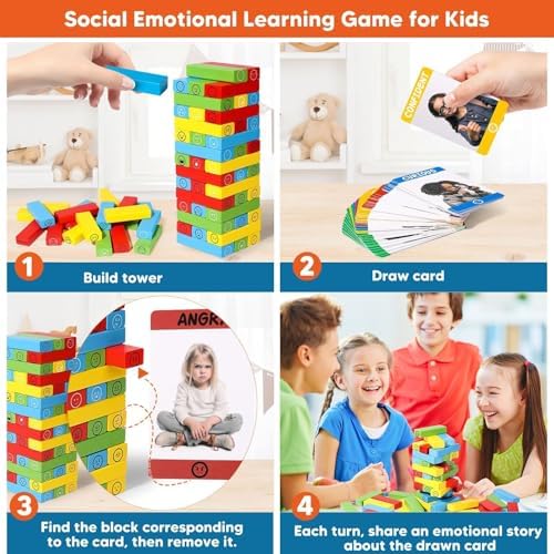 Garybank Emotion Tower Social Skill Game for Kids, Social Intelligence Game - Image 3