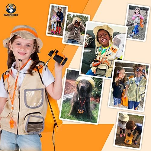Kids Explorer Kit with Safari Vest & Hat for 7-12 Year Old Boys & Girls - Image 6