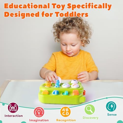 Tovol Zerky Cause and Effect Pop Up Dinosaur Toddler Toy for 1 Year Old - Image 6
