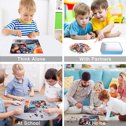 Puzzles for Kids Ages 4-6, 60 Piece Puzzles for Kids Ages 3-5 in Metal Box - Image 4
