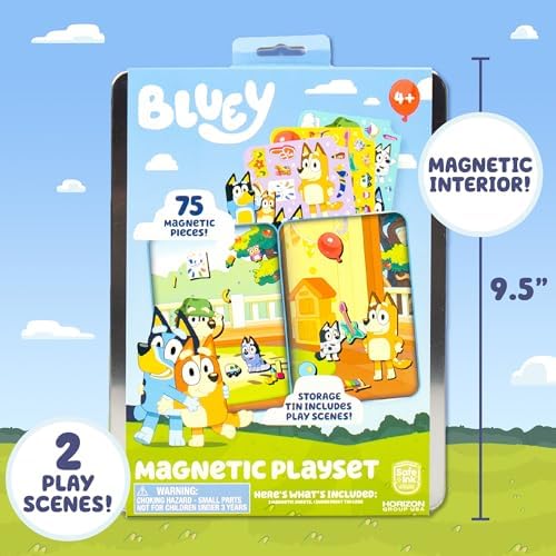 Bluey Magnetic Playset, Magnet Activity Toys, Great Birthday Parties, at-Home Activities, or Screen-Free Fun, Perfect Travel or Road Trip, Hours of Fun for Kids Ages 3,4,5,6,Multicolor,Medium,214618 - Image 6