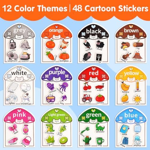 Montessori Busy Book Color Sorting Toys for Toddlers 2-4 Years - Image 3