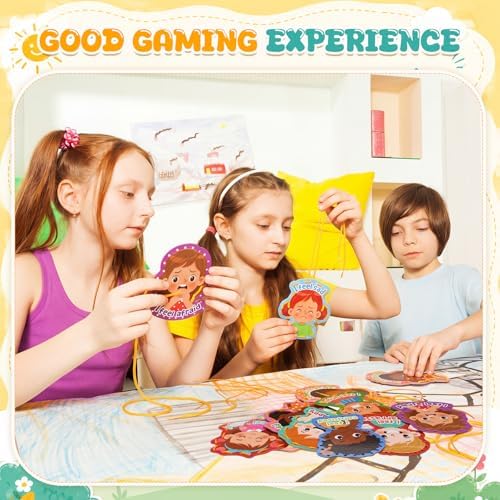 Funrous 10 Pieces Recognition Lacing Cards for Over Age of 6 Kids, Emotion - Image 6