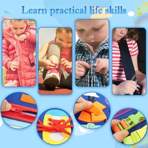 Montessori Busy Board Sensory Toddler Activity Book (Planet) - Image 4
