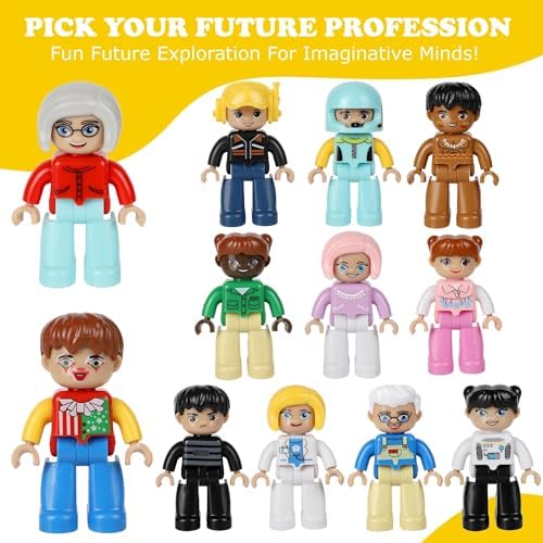 12 Pieces Large Magnetic People Figures for Kids Ages 3 4 5 6 and Up - Image 5