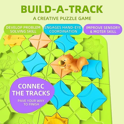 burgkidz Road Builder STEM Toys: 118 Challenges Board Games & Maze Puzzles - Image 2
