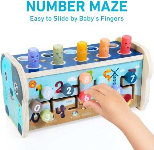 Wooden Hammering Pounding Toy Montessori Toys for 1+ Year Old - Image 4