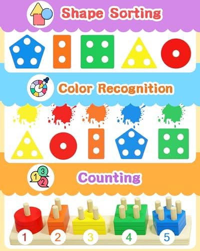Montessori Toys for 1 2 3 Year Old Boy Girl, Toddler Learning Toys Gifts - Image 3