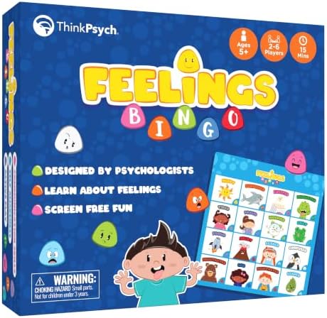 ThinkPsych Feelings Bingo - Act It Out Emotion Game by ThinkPsych