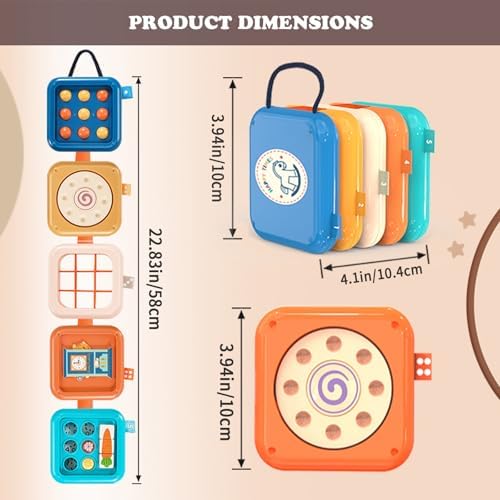 Busy Board for 1 Year Old Montessori Travel Toys for Toddler - Image 6