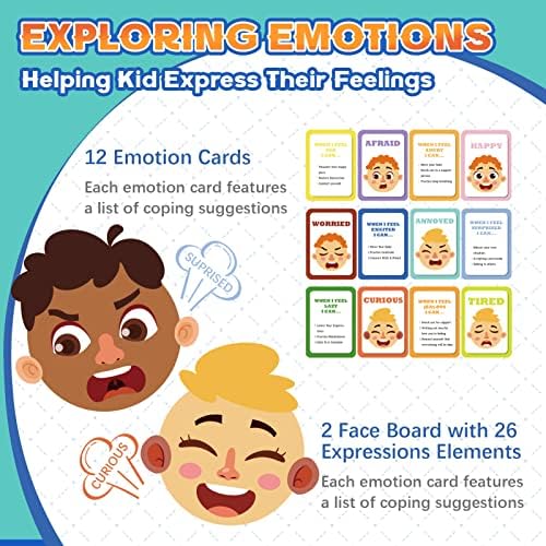 PP OPOUNT Social Emotional Learning Toy, Funny Faces Games - Image 3