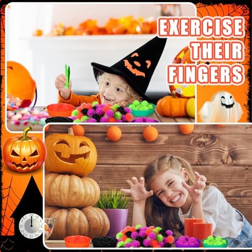 Leitee 71 Pcs Sensory Bin Filler,Black,Halloween - Image 3