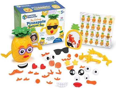 Learning Resources Big Feelings Pineapple Deluxe Set - Fine Motor Toys, Social Emotional Skills Regulation Tools for Kids, Gifts for Boys and Girls, Classroom Must Haves, Occupational Games by LearningResources