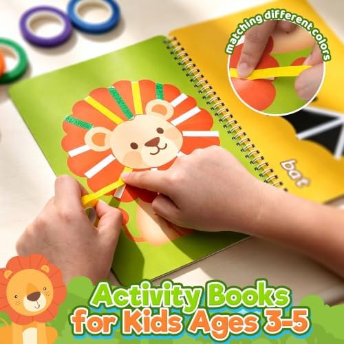 Tape Activity Book for Kids Ages 3-5, Travel Activities for Toddlers - Image 4