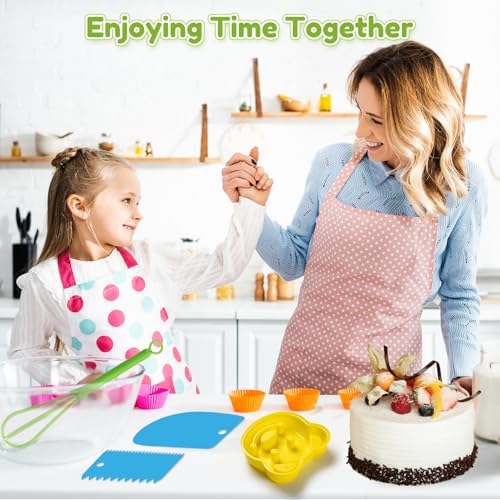 Olanrun Kids Safe Knife Set for Real Cooking | 19-Piece Toddler Knife Cooking Set | Montessori Kitchen Tools Toys Ages 3–12 | BPA-Free, Dishwasher-Safe | Christmas, Birthday, Stocking Stuffer Gifts - Image 4