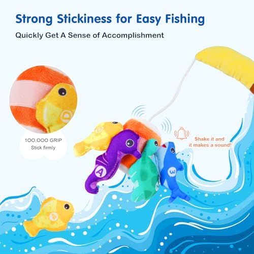Baby Fishing Toy with Stacking Cups Montessori Toys for 1 Year Old Boy Girl - Image 6