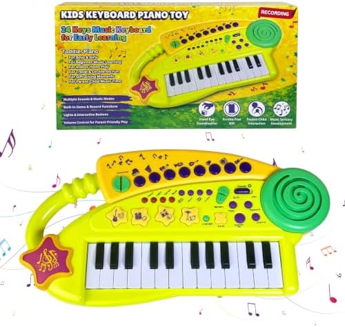 Sealive Toddler Keyboard Piano, 24-Key Kids Piano Toy with Record, Playback by Sealive