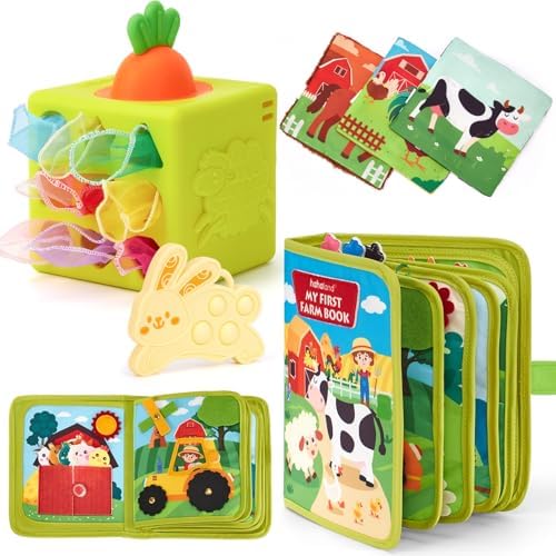 hahaland Busy Book for Toddlers 1-3 Baby Tissue Box Toy 6-12 Months, Montessori Toys for Boy Gifts Girl Toys by hahaland