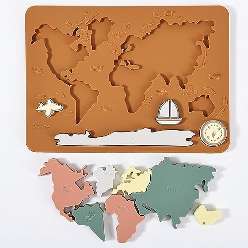 Mr. Pen- Silicone World Map Puzzle, 11.5” x 8.2”, Puzzle for Kids - Image 7