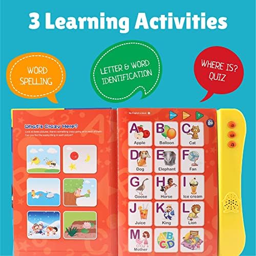 Preschool Learning Activities Book – Interactive ABC Sound Book, Toddler Learning Toy for Kids Ages 3+, Educational Alphabet Toy for Boys and Girls. - Image 3