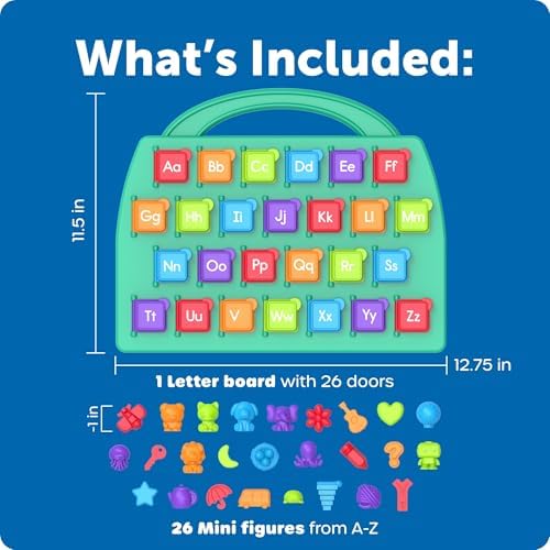 Learning Resources Lift-a-Letter Alphabet Board - Alphabet Learning Toys for Toddlers, Toddler Educational Toys for Phonics and Fine Motor Skills, Letter Recognition and Language Development ABC Toy - Image 5