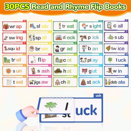 Phonics Word Family Flip Books, 30 Word Families for Kids Learning to Read - Image 2