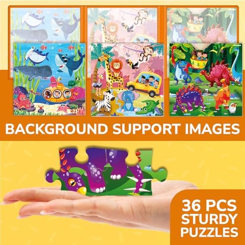 Magnetic Puzzles for Toddlers 3-5 - Kids Travel Toys for Boys and Girls - Image 4