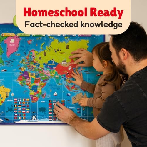 BEST LEARNING i-Poster My World - Interactive Talking World Map for Kids - Image 6